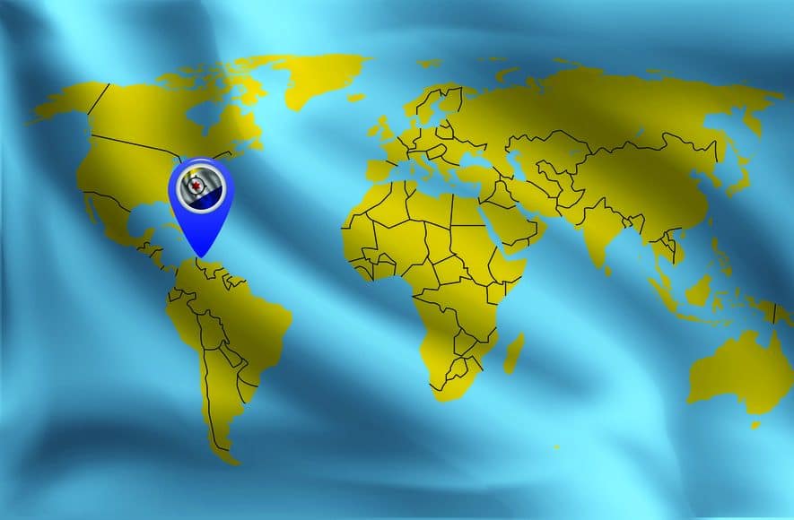 Location of Bonaire located on the world map
