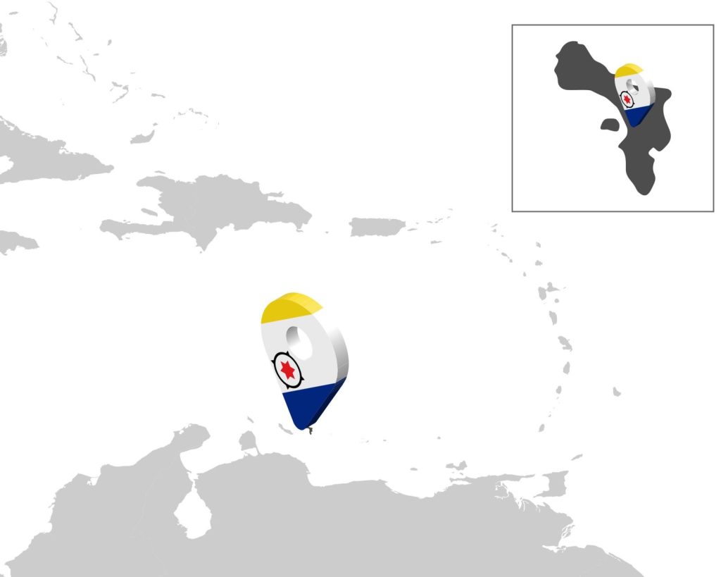 Location of Bonaire in the Caribbean