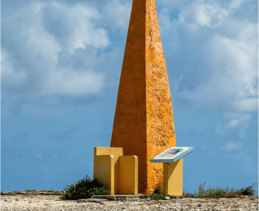 A monument on the island of Bonaire