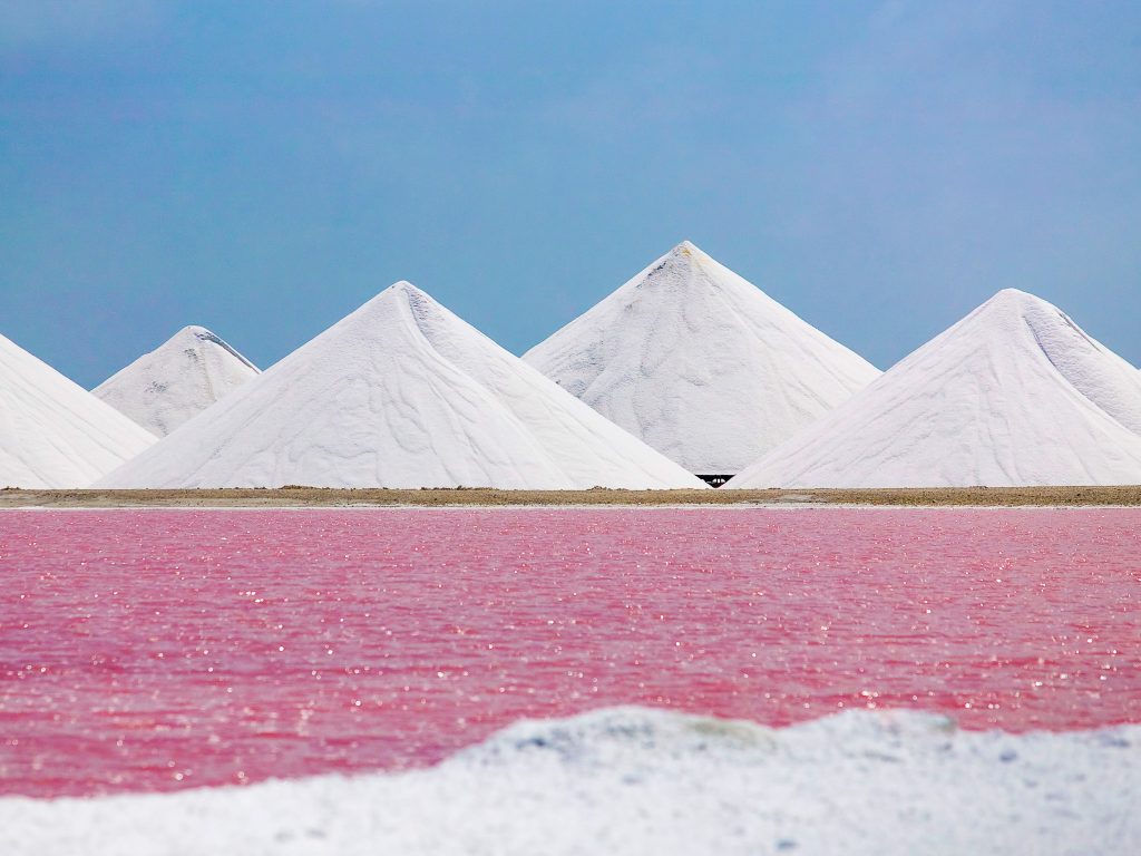salt evaporation plant on Bonaire Island
