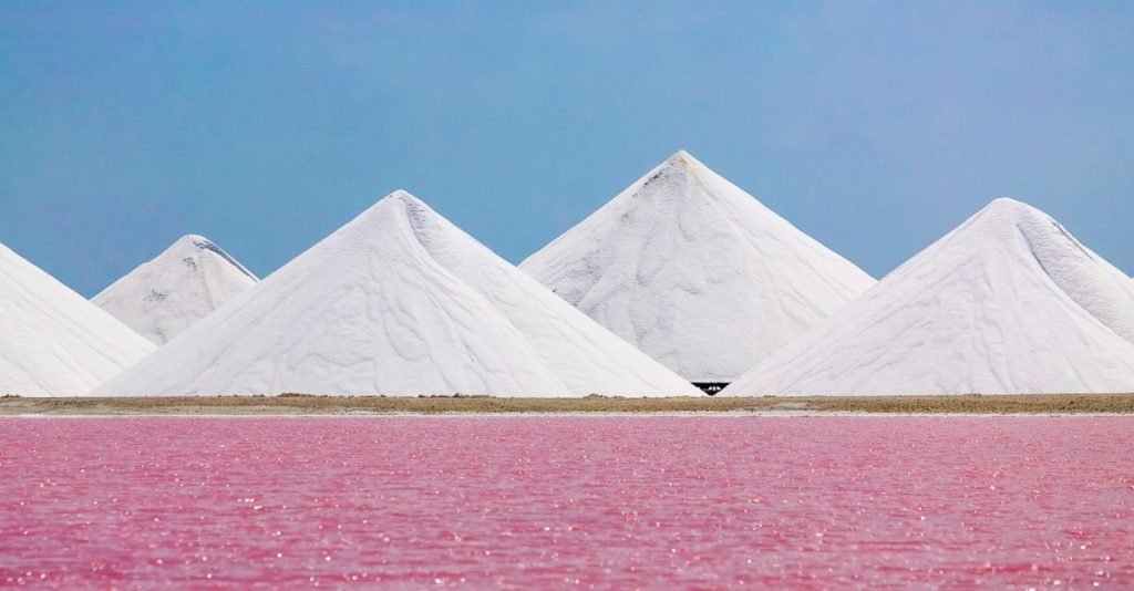 salt evaporation plant on Bonaire Island