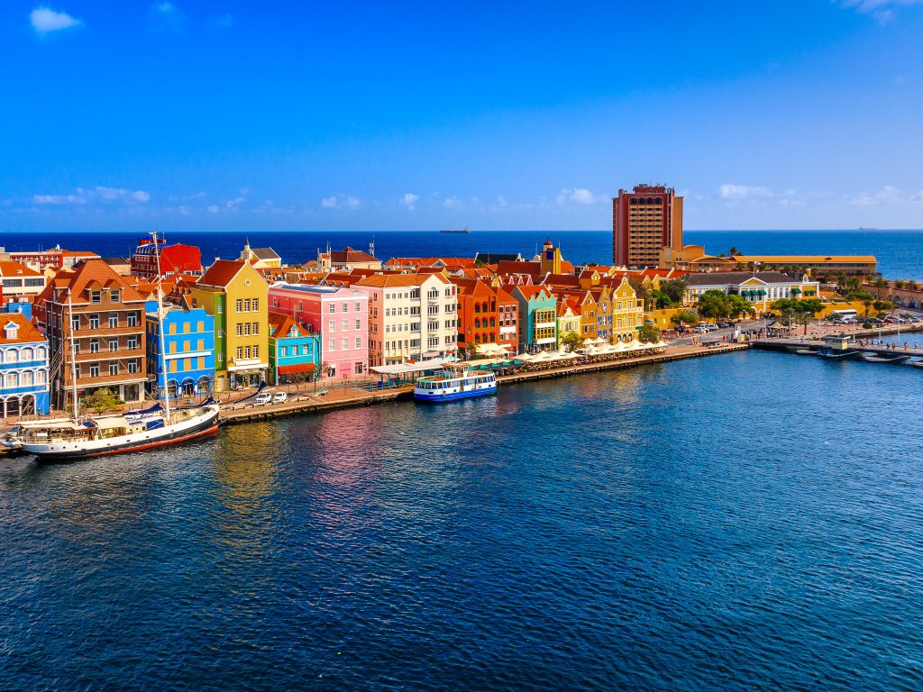View of downtown Willemstad. Curacao, Netherlands Antilles