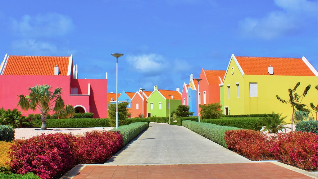 Courtyard by Marriott Bonaire colorful houses