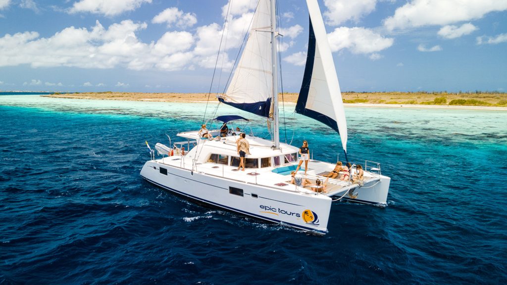 Epic tours catamaran near Klein Bonaire