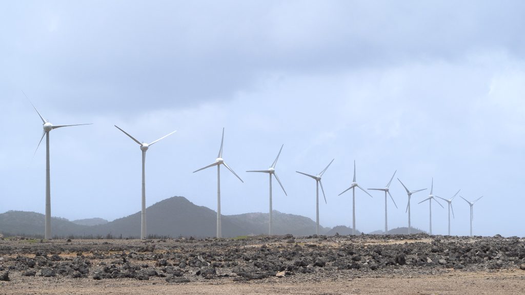 windmolens bij Morotin op Bonaire
