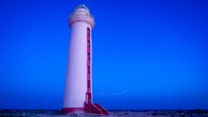 Lighthouse Willemstoren Bonaire during blue hour