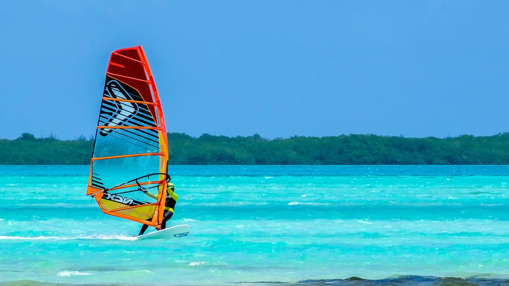 Windsurfer at sorobon bonaire