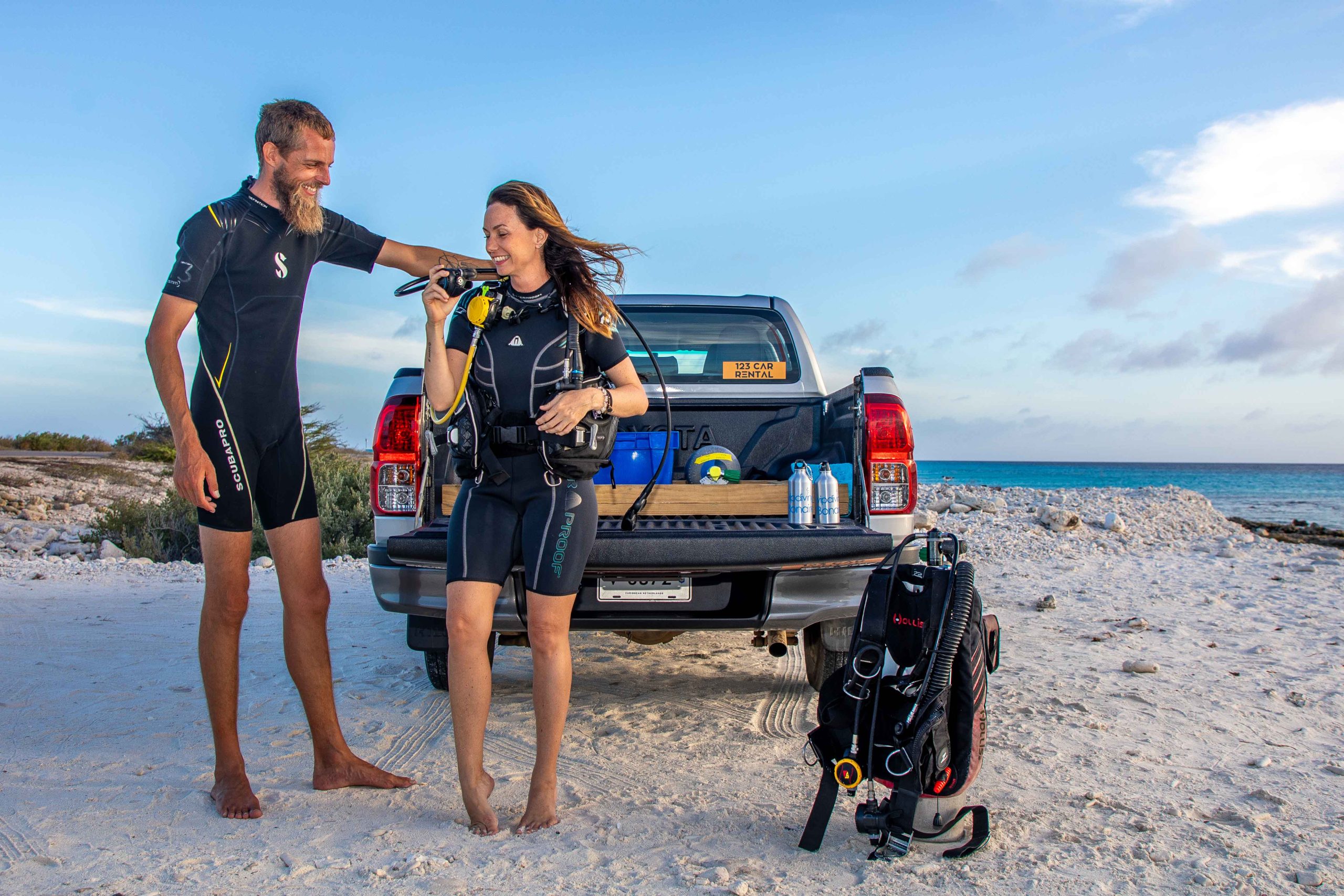 Dive and drive package on Bonaire